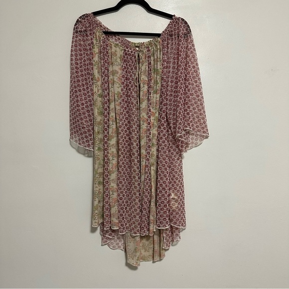 Free People Because I Love You Floral Tunic Top - Picture 5 of 9